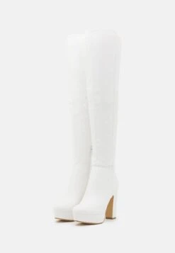 Anna Field Overknee Laarzen - White -Mode Schoenenwinkel 0787991cf3de4493bae540771d91993c