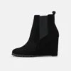Anna Field Leather Winter Boot - Enkellaarsjes Met Hoge Hak - Black
