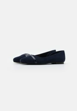 Anna Field Leather- Ballerina'S - Dark Blue -Mode Schoenenwinkel 1e35dc83af634d129ce0c7b3d67a48f3