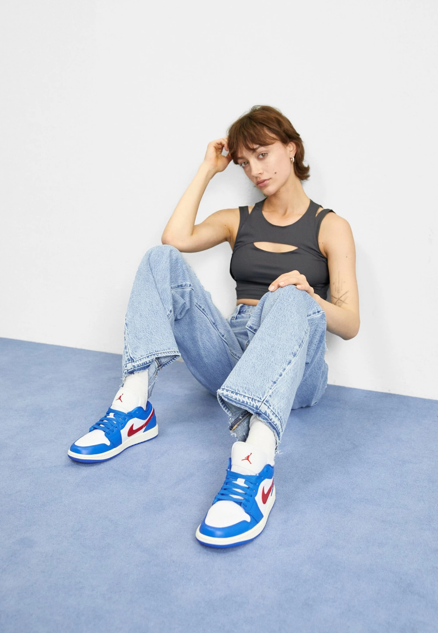 Air Jordan 1- Sneakers Laag - Sport Blue/Gym Red/White/Sail 3 Air Jordan 1- Sneakers Laag - Sport Blue/Gym Red/White/Sail - Afbeelding 3