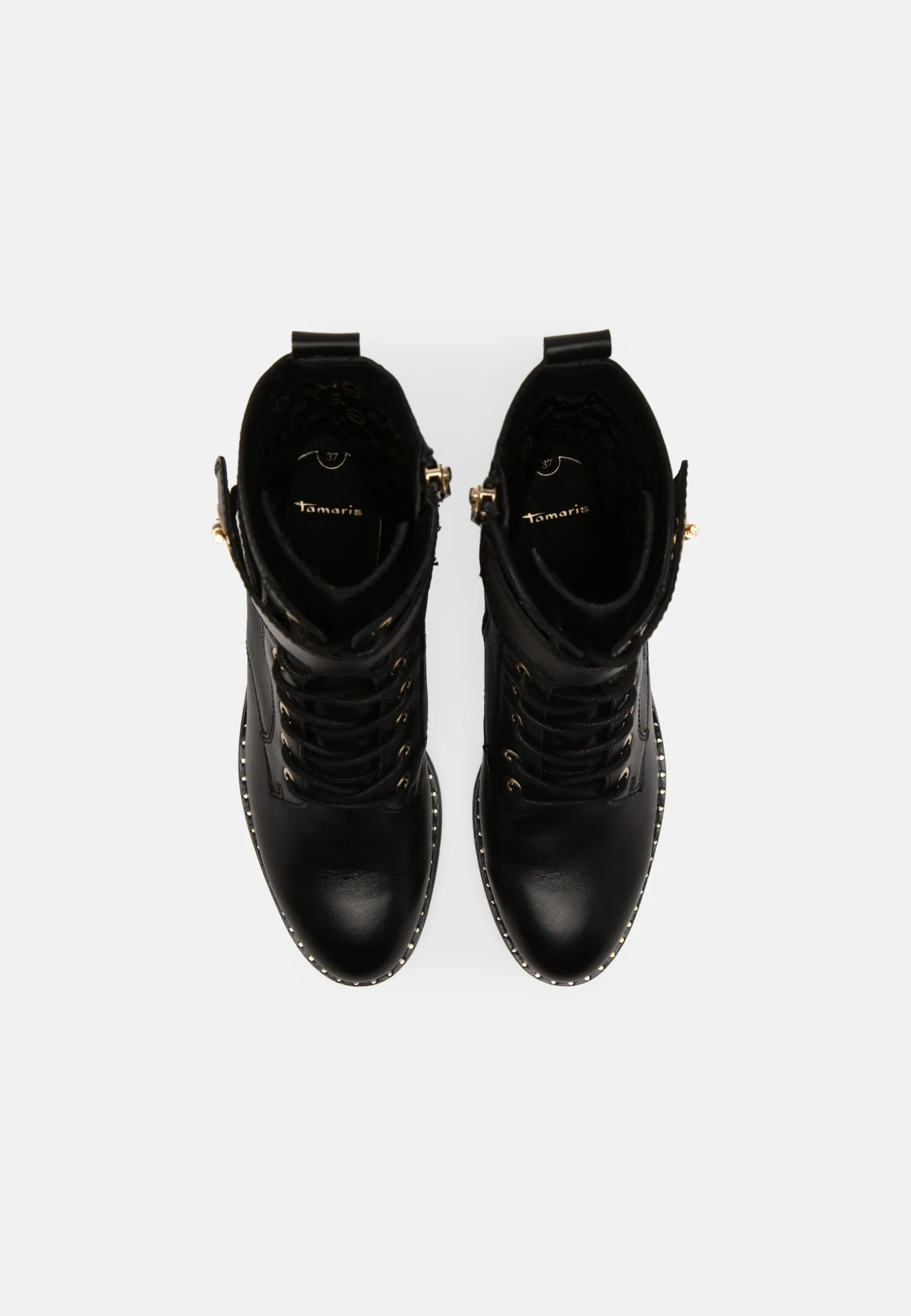 Tamaris Veterboots - Black/Gold 5 Tamaris Veterboots - Black/Gold - Afbeelding 5