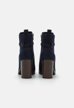 Anna Field Enkellaarsjes Met Plateauzool - Dark Blue -Mode Schoenenwinkel 47a9b861b55c496aad57a244d252004e