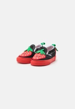 Vans Slip-On V Berry Unisex - Sneakers Laag - Red/Black -Mode Schoenenwinkel 48896e5e4f6a4b23b090115483aea223