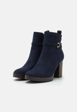 Anna Field Enkellaarsjes Met Plateauzool - Dark Blue -Mode Schoenenwinkel 48b62c617936459986dcb99464d9cd10