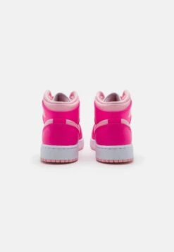 Air Jordan 1 Mid Unisex - Sneakers Hoog - White/Medium Soft Pink/Fierce Pink -Mode Schoenenwinkel 54147c2bdaf74e30a1527b4f358fecb2