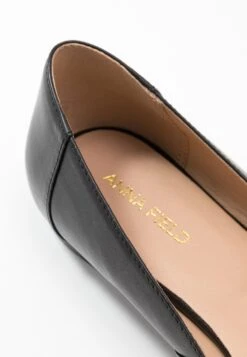 Anna Field Leather Ballerinas - Ballerina'S - Black -Mode Schoenenwinkel 6521b327bcf04992b277e651536be804