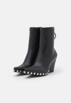 Jeffrey Campbell Walton - Cowboy-/Bikerlaarsjes - Black -Mode Schoenenwinkel 777ea2f9550b482e95b02bf7f8453e19