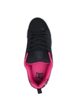 DC SHOES Court Graffik - Sneakers Laag - Black/Pink Stencil -Mode Schoenenwinkel 869cf91cfdae45ac828dc6a7a12cb0d7