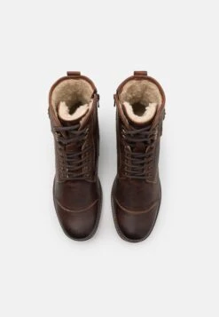 Pier One Leather - Veterboots - Brown -Mode Schoenenwinkel 9cdda29c31d1480bad87b1b7287b863e