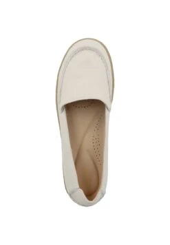 Clarks Barleigh - Instappers - Off White Leather -Mode Schoenenwinkel a3233e1b90c84321be45e07b4fce8bed