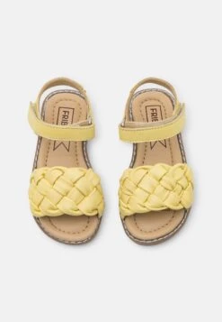 Friboo Leather - Sandalen - Light Yellow -Mode Schoenenwinkel dba7199514bc497dabcab784db3dbd6a